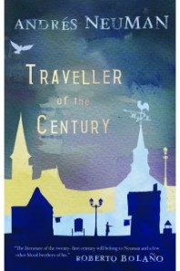Cover of Traveller of the Century with silhouette of town