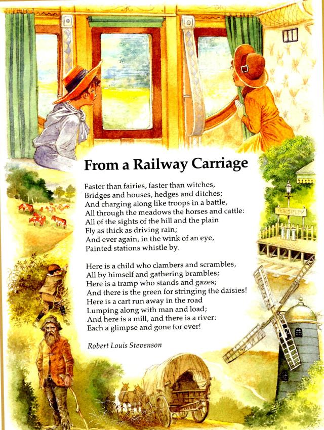 Text of Stevenson's Poem from a railway carriage