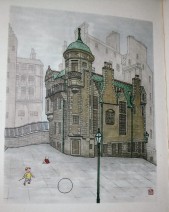Painting of Lady Stair's House, Edinburgh